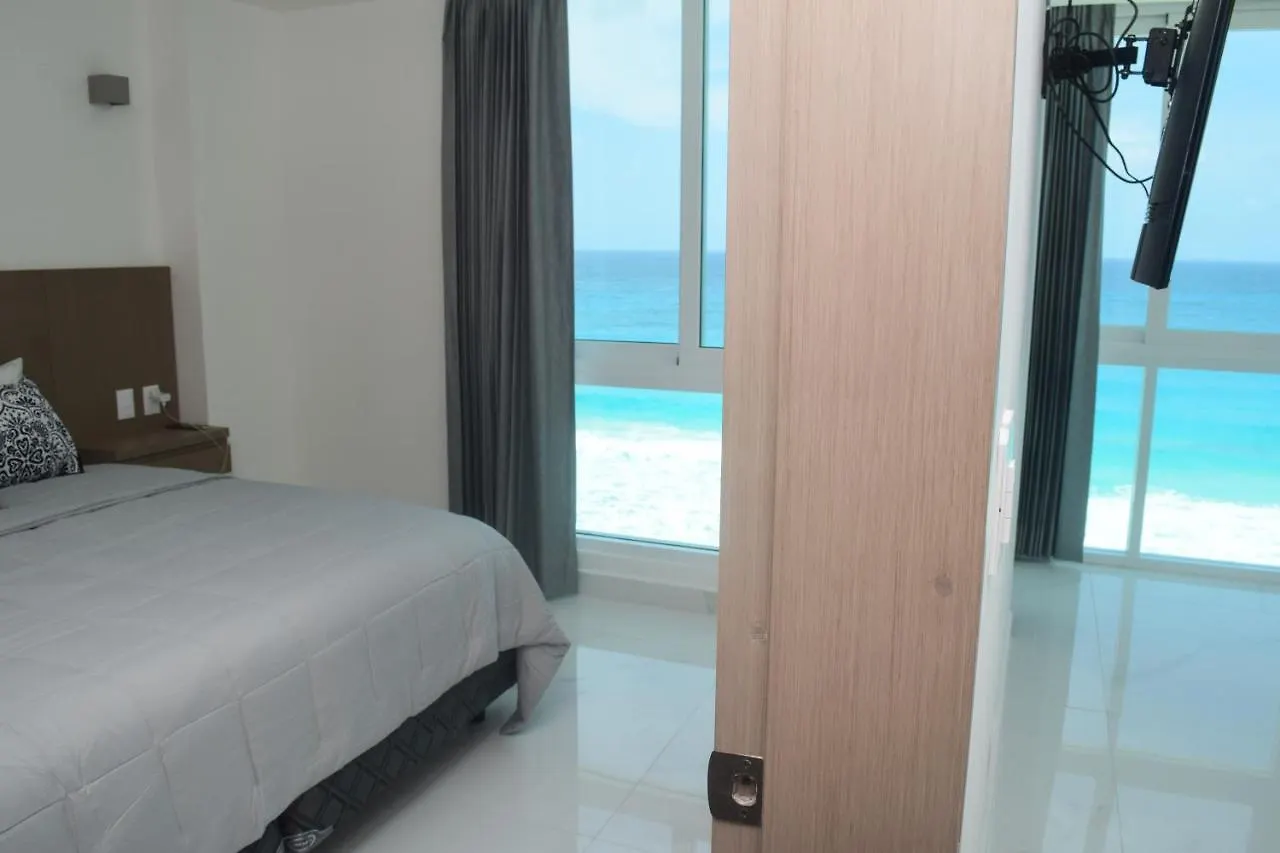 Apartament Nuevo Estudio A Pie De Playa, Vistas Increibles, Alberca, Gym Jacuzi, Seguridad, 3503 Cancún Meksyk