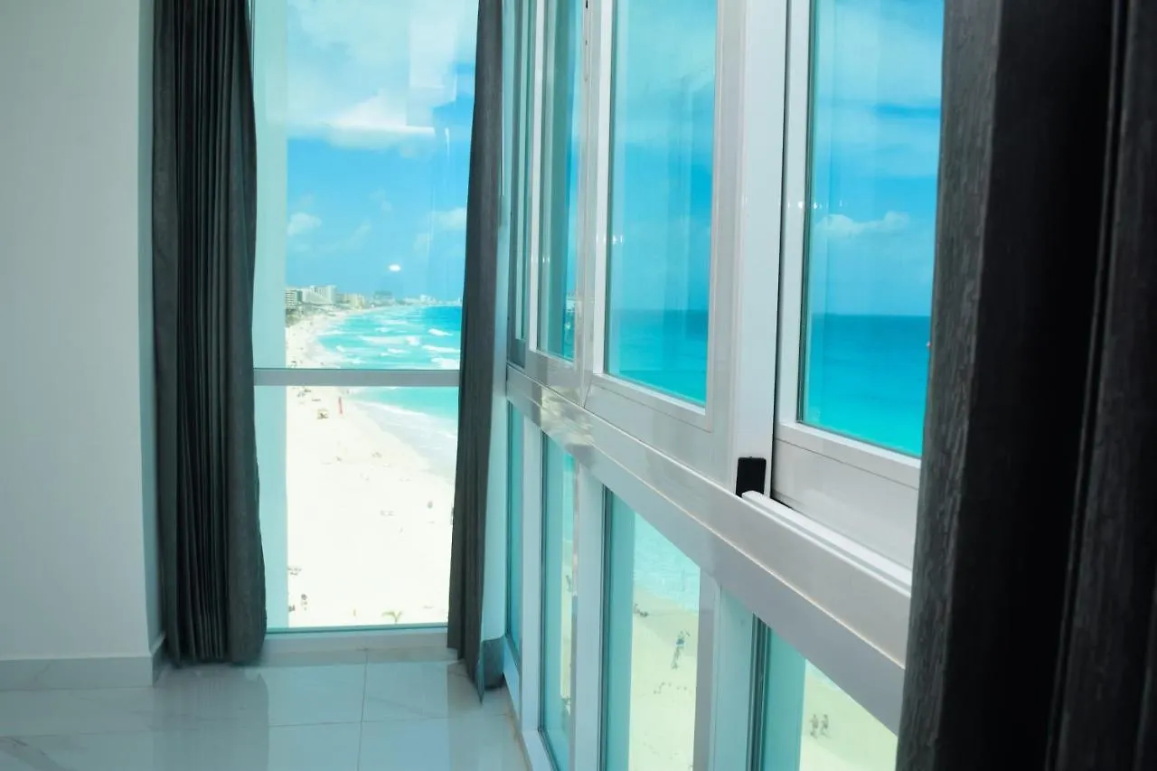 Appartement Nuevo Estudio A Pie De Playa, Vistas Increibles, Alberca, Gym Jacuzi, Seguridad, 3503 Cancún