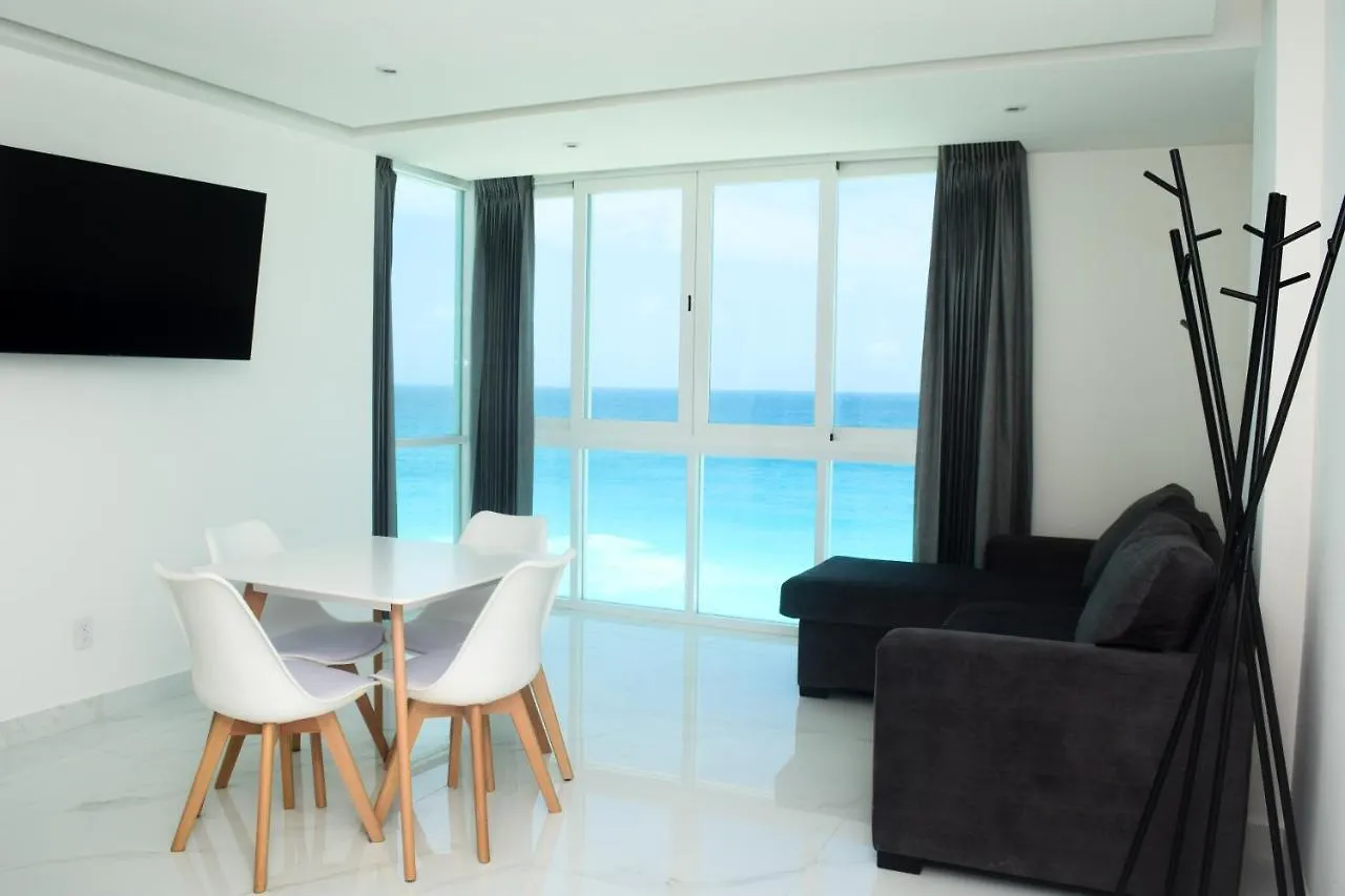 Appartement Nuevo Estudio A Pie De Playa, Vistas Increibles, Alberca, Gym Jacuzi, Seguridad, 3503 Cancún