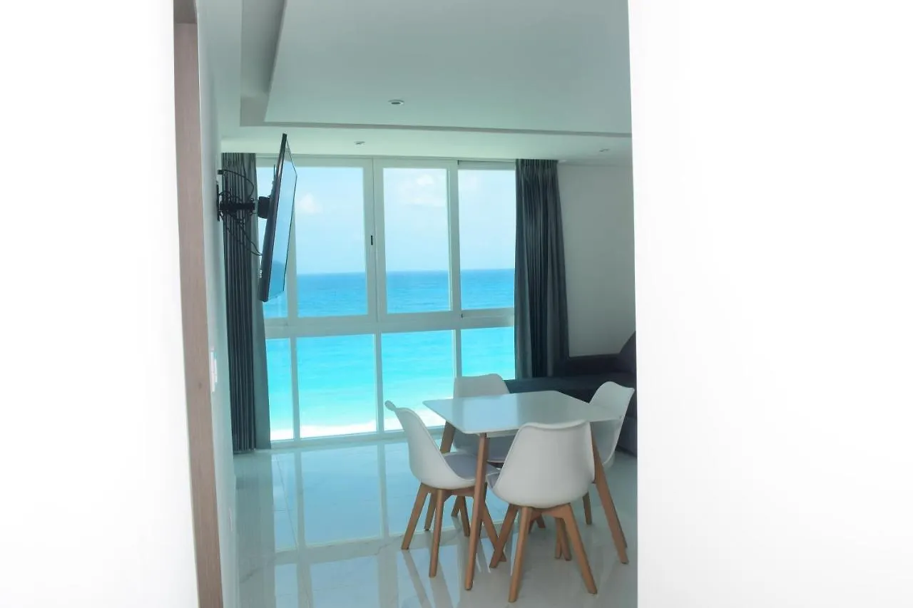 Appartement Nuevo Estudio A Pie De Playa, Vistas Increibles, Alberca, Gym Jacuzi, Seguridad, 3503 Cancún