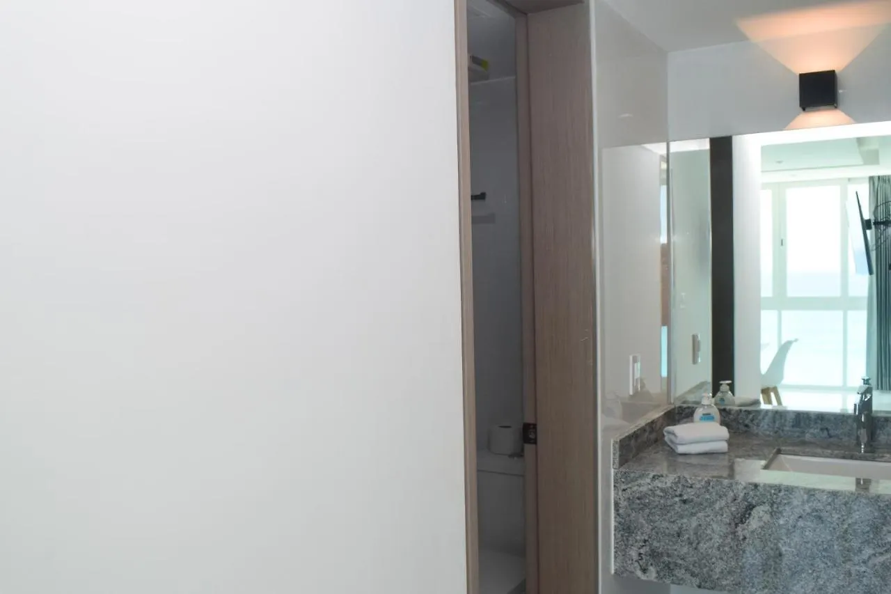 公寓 Nuevo Estudio A Pie De Playa, Vistas Increibles, Alberca, Gym Jacuzi, Seguridad, 3503 坎昆